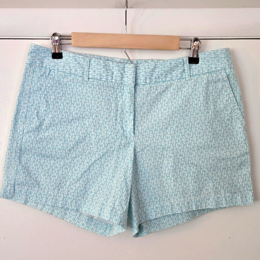 Land 'N Sea Aqua Print 5 Inch Shorts Size 10